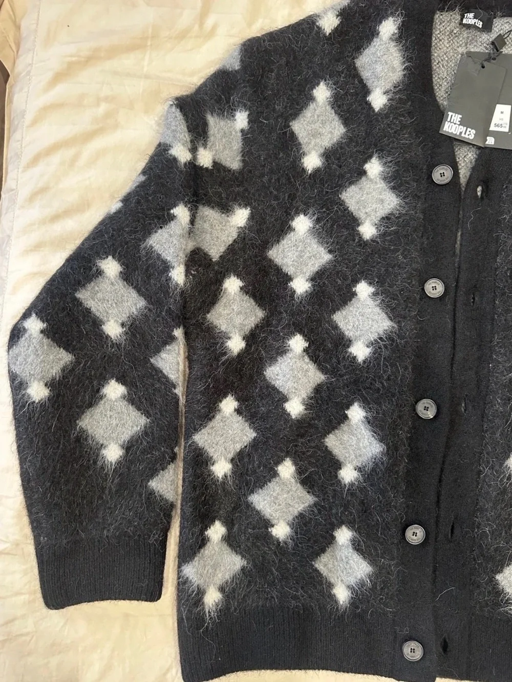 The Kooples Designer Alpaca-Blend Cardigan - Unisex Adult Medium - New with Tags